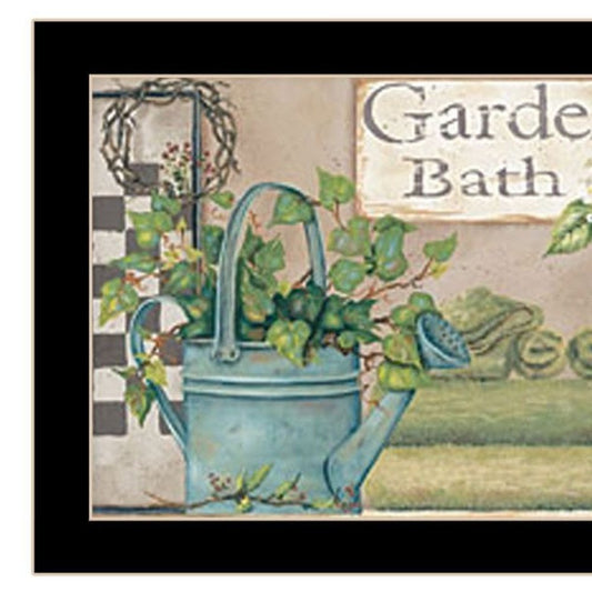 Set Of Two Bath Time-Dream And Soak and relax Black Framed Bathroom Wall Art