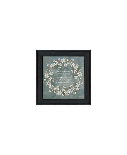 Set Of Three "Pray More And Worry Less" Black Framed Wall Art HomeRoots