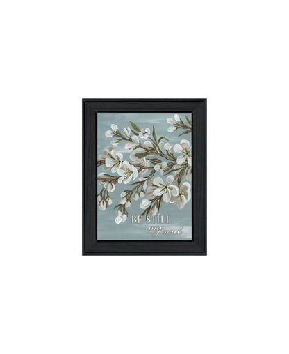 Set Of Three "Pray More And Worry Less" Black Framed Wall Art HomeRoots