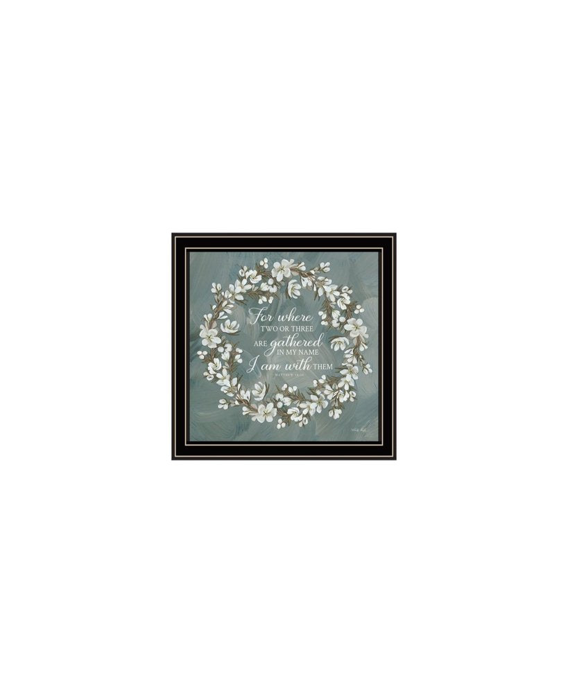 Set Of Three "Pray More And Worry Less" Black Framed Wall Art HomeRoots