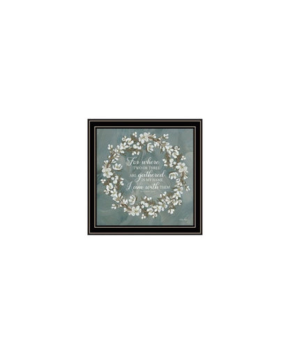 Set Of Three "Pray More And Worry Less" Black Framed Wall Art HomeRoots