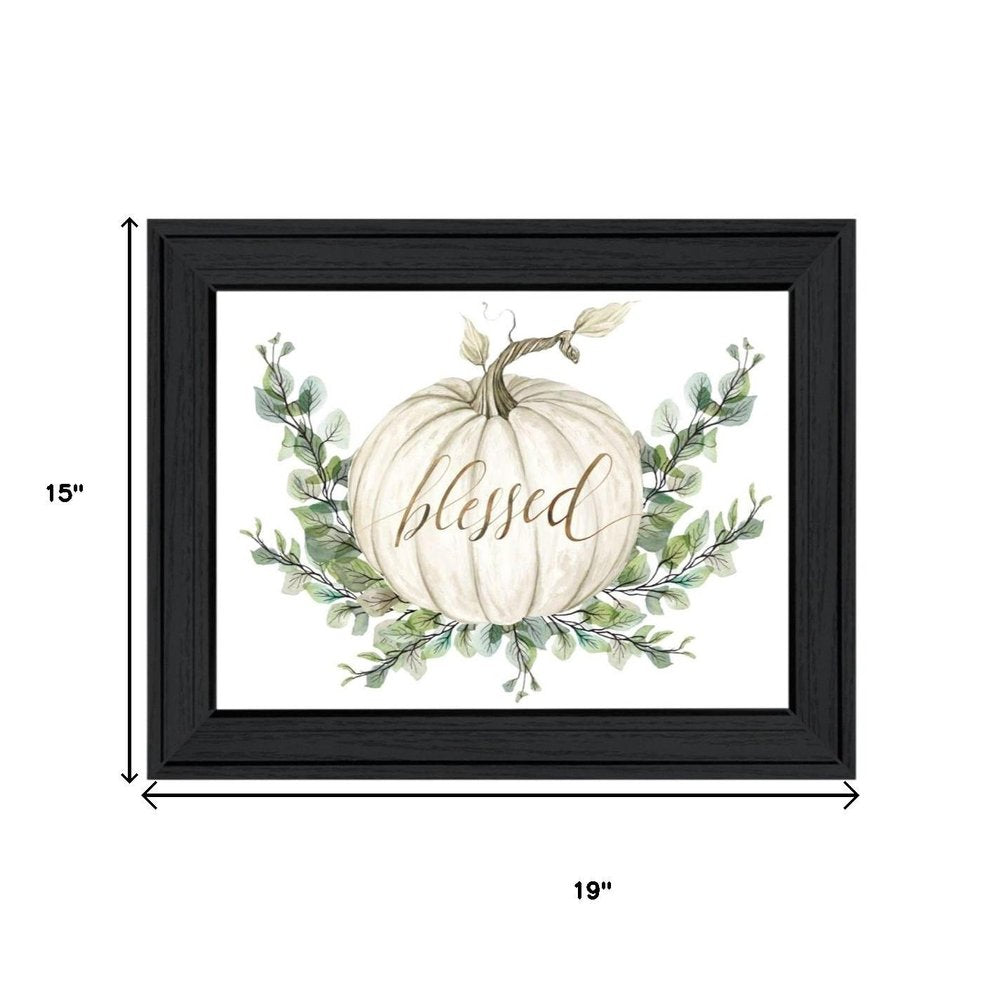 Set Of Two "Gather And Give" Black Framed Wall Art HomeRoots