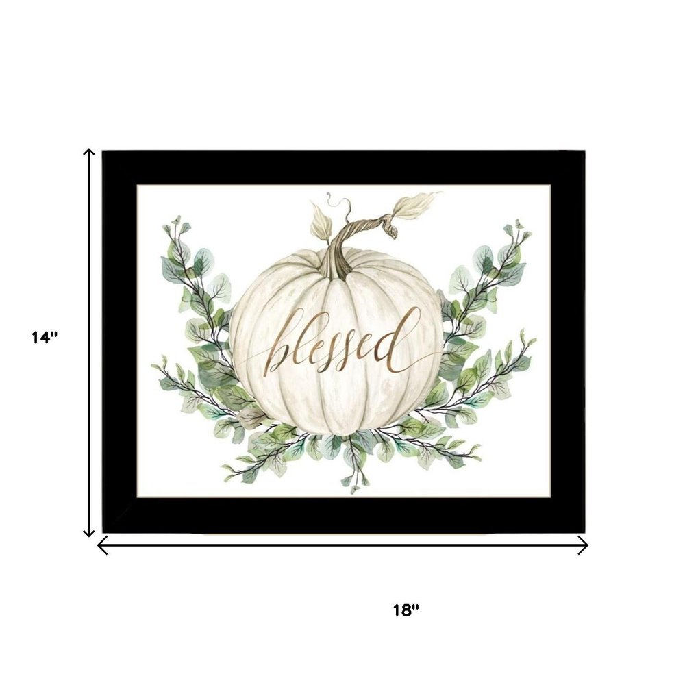 Set Of Two "Gather And Give" Black Framed Wall Art HomeRoots