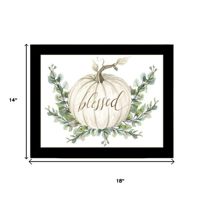 Set Of Two "Gather And Give" Black Framed Wall Art HomeRoots