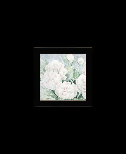 Set Of Two "Peaceful Pastel Peonies" Black Framed Wall Art HomeRoots