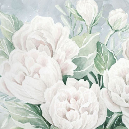 Set Of Two "Peaceful Pastel Peonies" Black Framed Wall Art HomeRoots