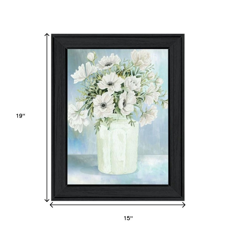 Set Of Two "Country Crock of Florals and Berries" Black Framed Wall Art HomeRoots