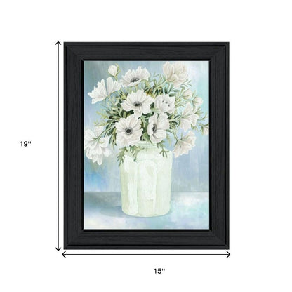 Set Of Two "Country Crock of Florals and Berries" Black Framed Wall Art HomeRoots