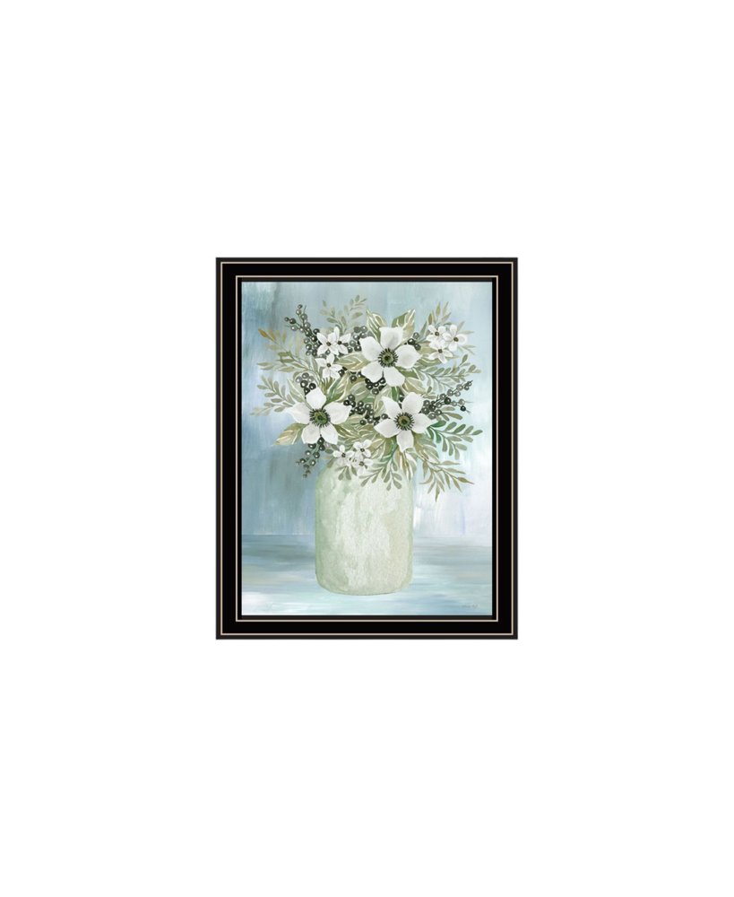Set Of Two "Country Crock of Florals and Berries" Black Framed Wall Art HomeRoots