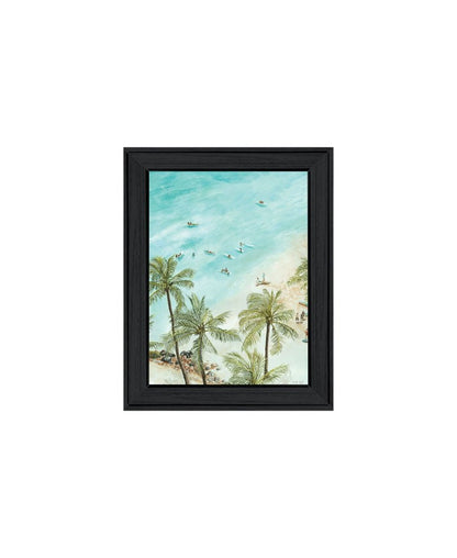 Set Of Two "Wild and Free" In the Ocean Breeze! Black Framed Wall Art HomeRoots