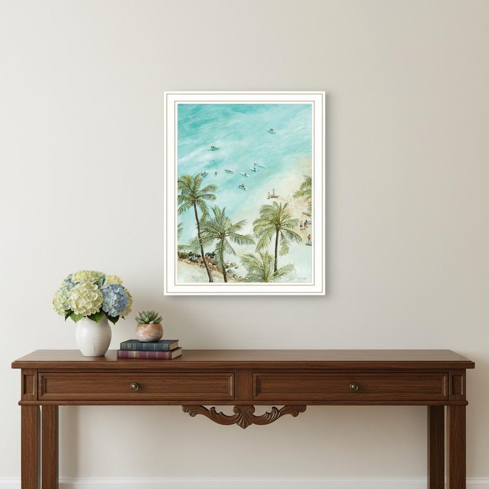 Set Of Two "Wild and Free" In the Ocean Breeze! White Framed Wall Art — view 7