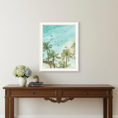 Set Of Two "Wild and Free" In the Ocean Breeze! White Framed Wall Art HomeRoots