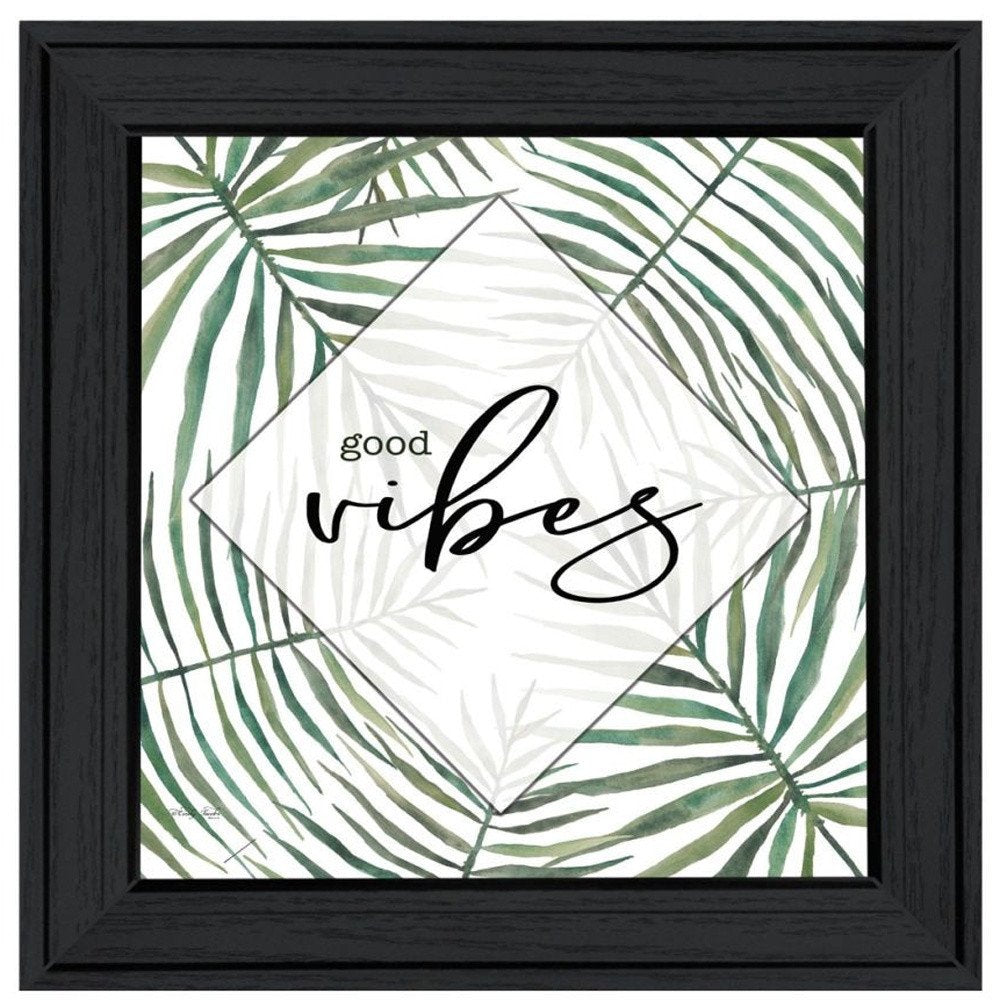 Set Of Two "Beach More And Worry Less" Black Framed Wall Art HomeRoots