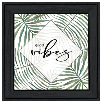 Set Of Two "Beach More And Worry Less" Black Framed Wall Art HomeRoots