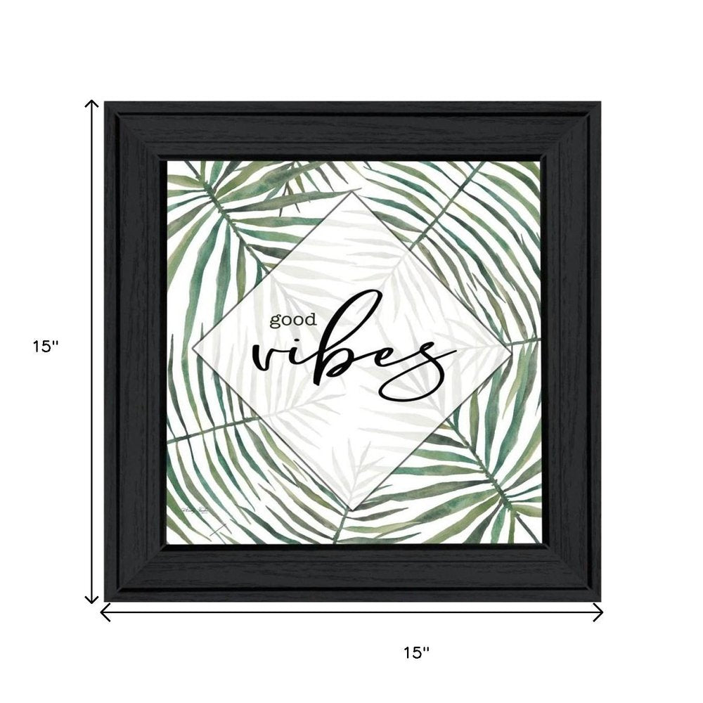 Set Of Two "Beach More And Worry Less" Black Framed Wall Art HomeRoots