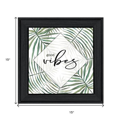 Set Of Two "Beach More And Worry Less" Black Framed Wall Art HomeRoots