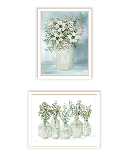 Set Of Two Sage One White Framed Wall Art HomeRoots