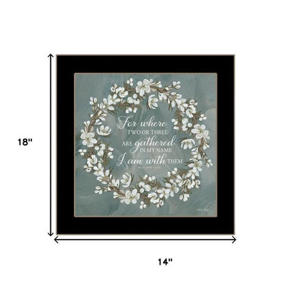 Set Of Two "Pray More And Worry Less" Black Framed Wall Art HomeRoots