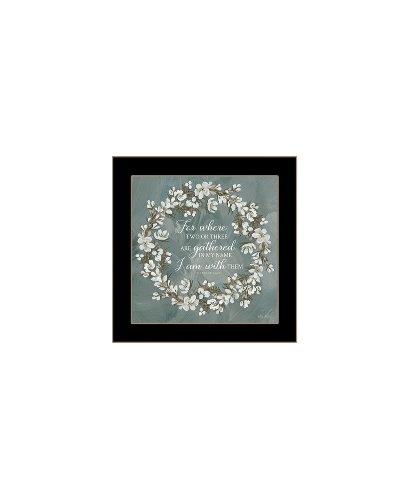 Set Of Two "Pray More And Worry Less" Black Framed Wall Art HomeRoots