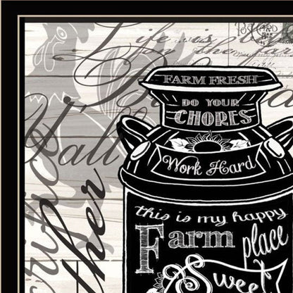 Set Of Two "OH What FuneJust try reading these!" Black Framed Wall Art HomeRoots