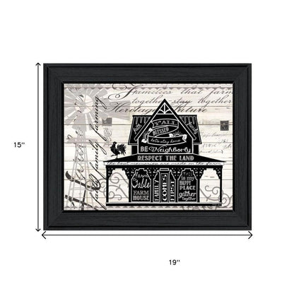 Set Of Two "Try Reading this House and Barn!" Black Framed Wall Art HomeRoots