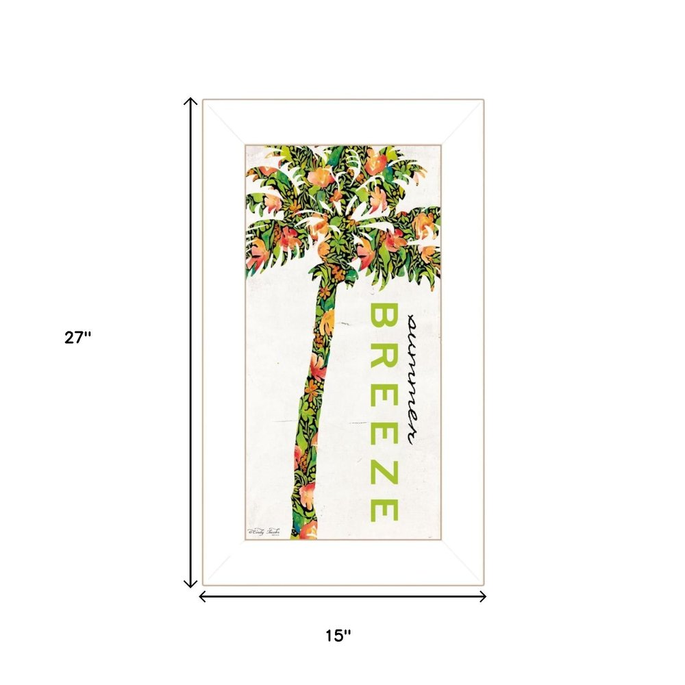 Set Of Two "Beach And Summer Breeze- Take Me There" White Framed Wall Art HomeRoots