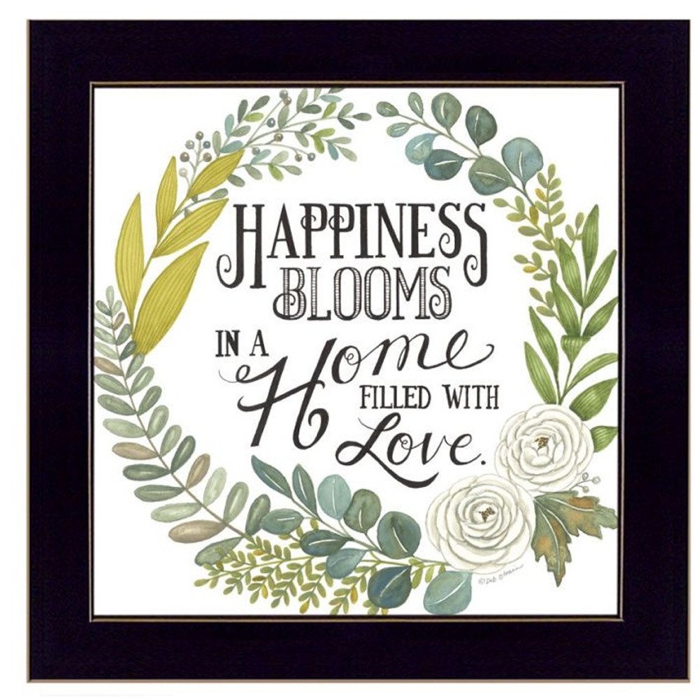 Set Of Three "Together Is Our Favorite Place to Be!" Black Framed Wall Art HomeRoots