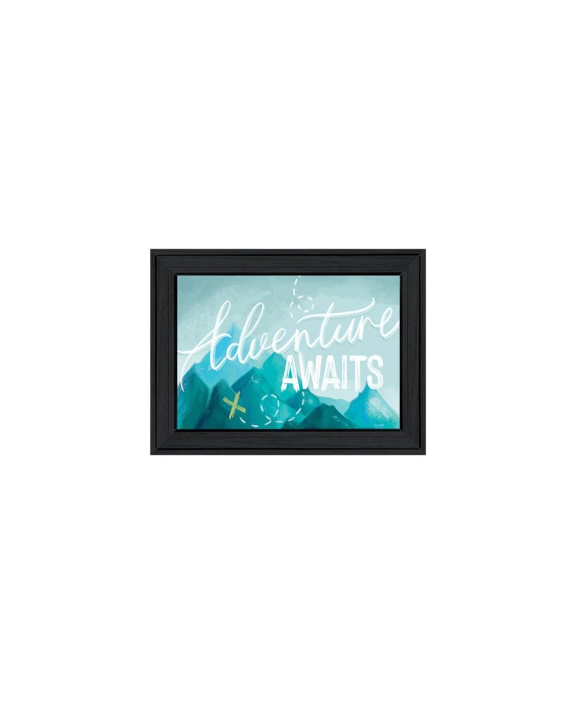 Set Of Three "Adventure Awaits Donet Just Stand There" Black Framed Wall Art — view 5