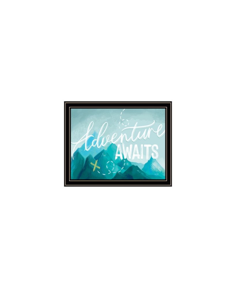 Set Of Three "Adventure Awaits Donet Just Stand There" Black Framed Wall Art — view 5