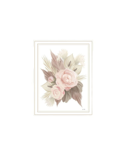 Set Of Two "Bohemian Macrame And Floral Arrangement" White Framed Wall Art HomeRoots