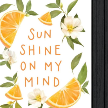 Set Of Two "Sunshine on My Mind- Oranges" Black Framed Wall Art HomeRoots