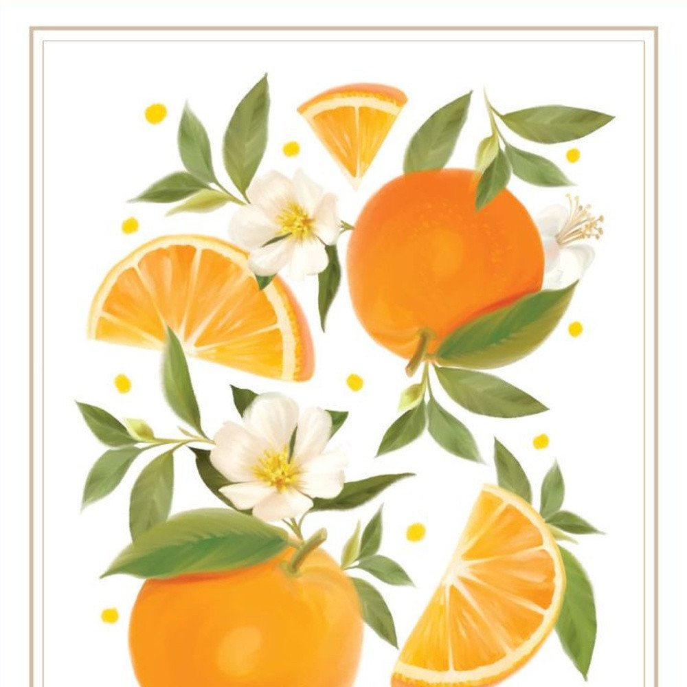 Set Of Two "Sunshine on My Mind- Oranges" White Framed Wall Art — view 3
