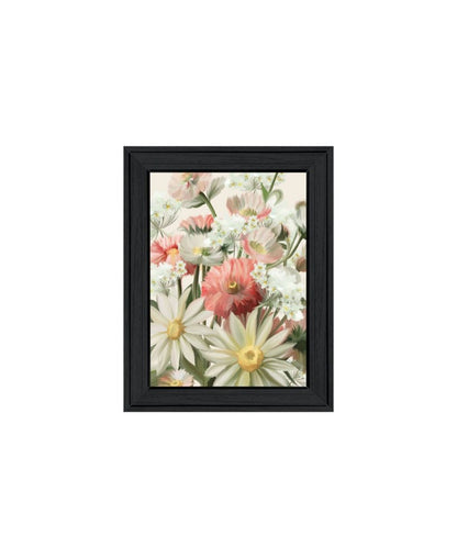 Set Of Two "Summer Wildflowers Just for You" Black Framed Wall Art HomeRoots