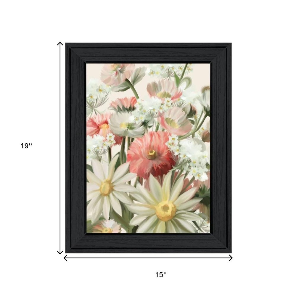 Set Of Two "Summer Wildflowers Just for You" Black Framed Wall Art — view 6