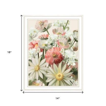 Set Of Two "Summer Wildflowers Just for You" Black Framed Wall Art HomeRoots