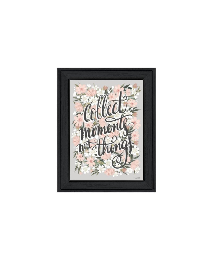 Set Of Two "Collect Moments Not Things" Black Framed Wall Art HomeRoots