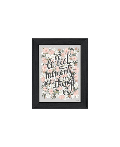 Set Of Two "Collect Moments Not Things" Black Framed Wall Art HomeRoots