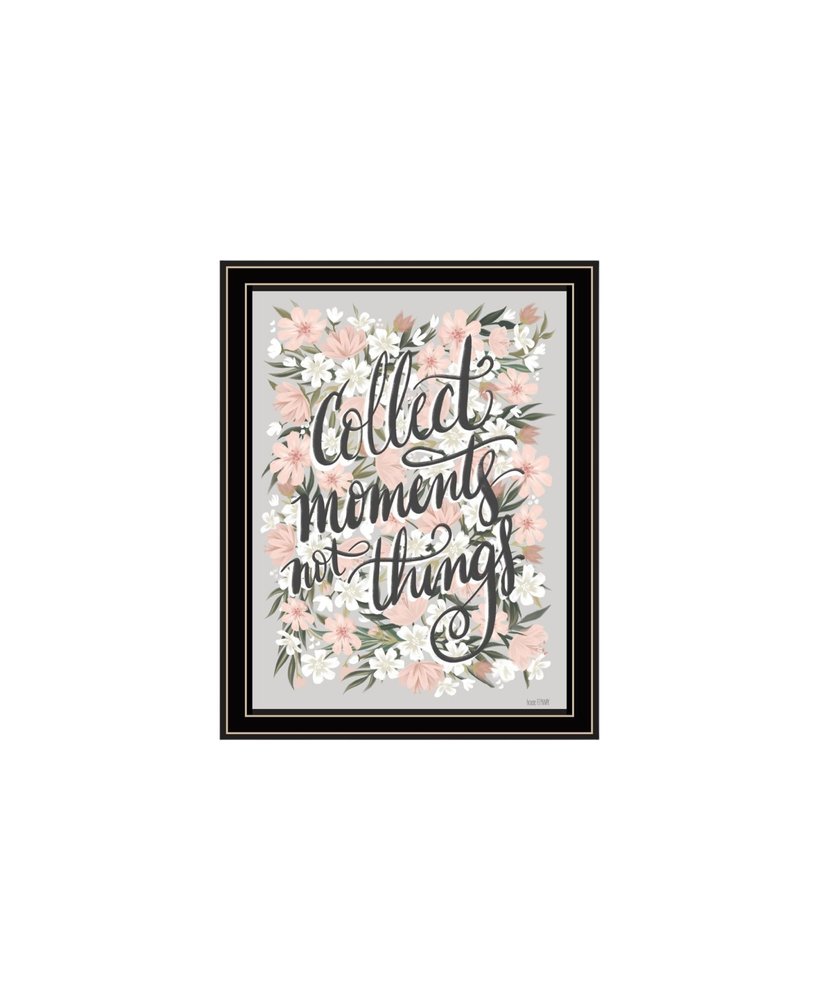 Set Of Two "Collect Moments Not Things" Black Framed Wall Art HomeRoots