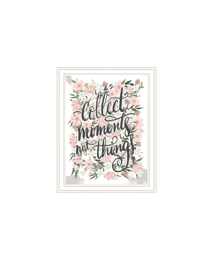 Set Of Two "Collect Moments Not Things" White Framed Wall Art — view 3