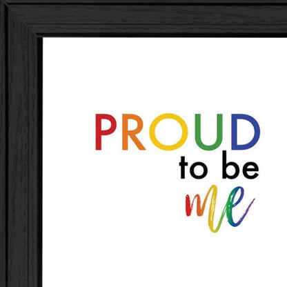 Set Of Two Pride And Proud of Yourself and Others! Black Framed Wall Art HomeRoots