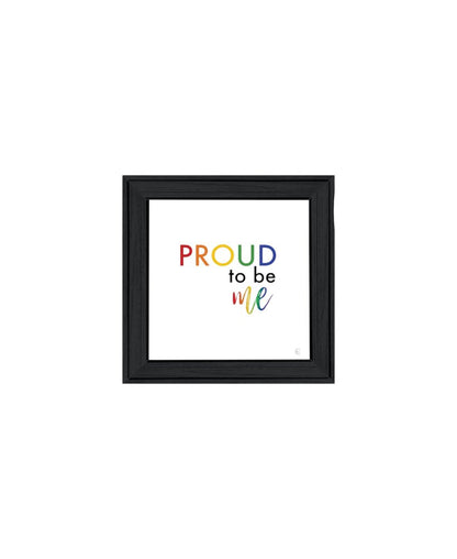 Set Of Two Pride And Proud of Yourself and Others! Black Framed Wall Art HomeRoots