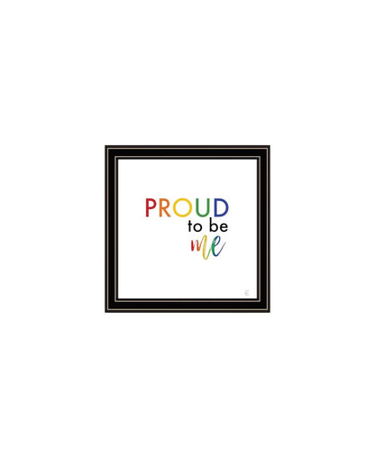Set Of Two Pride And Proud of Yourself and Others! Black Framed Wall Art HomeRoots
