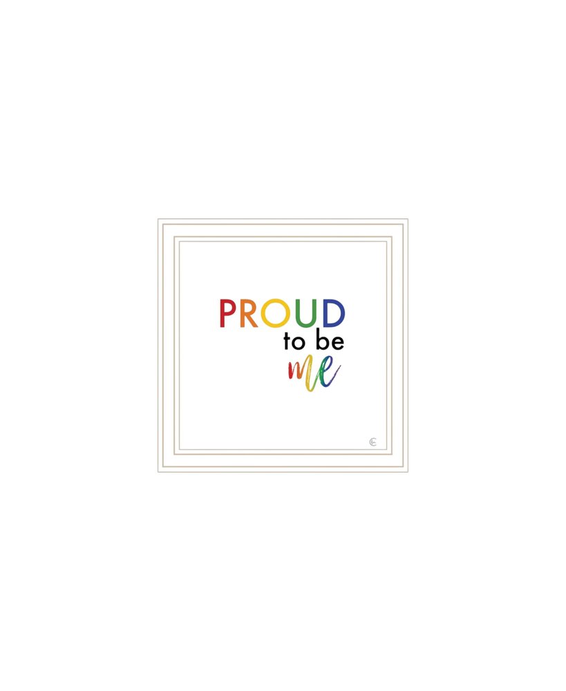 Set Of Two Pride And Proud of Yourself and Others! White Framed Wall Art — view 4