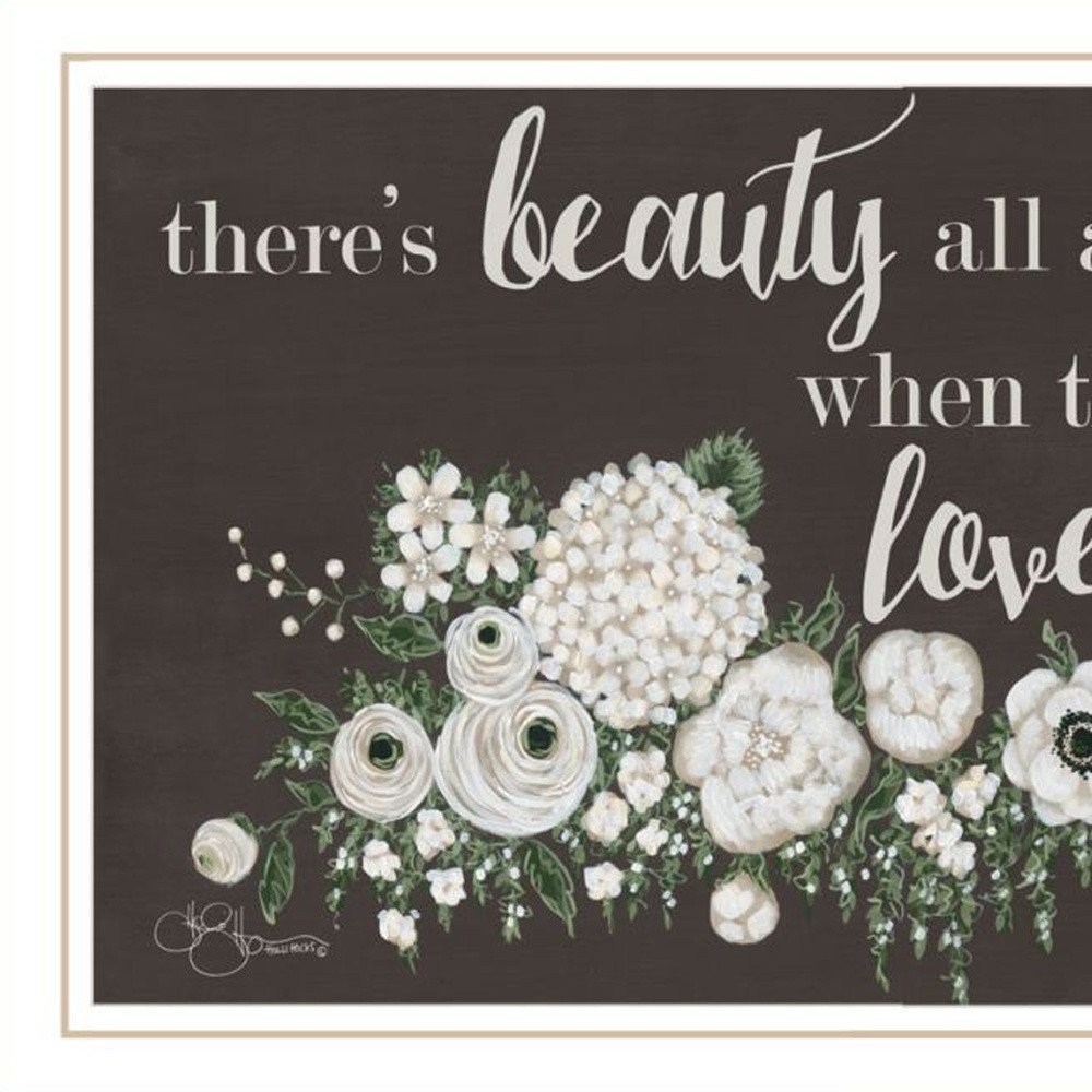 Set Of Two "Together They Built Love" White Framed Wall Art HomeRoots