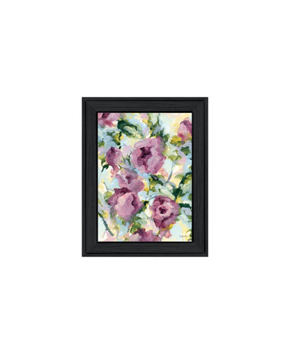 Set Of Two Abstract Florals Black Framed Wall Art HomeRoots