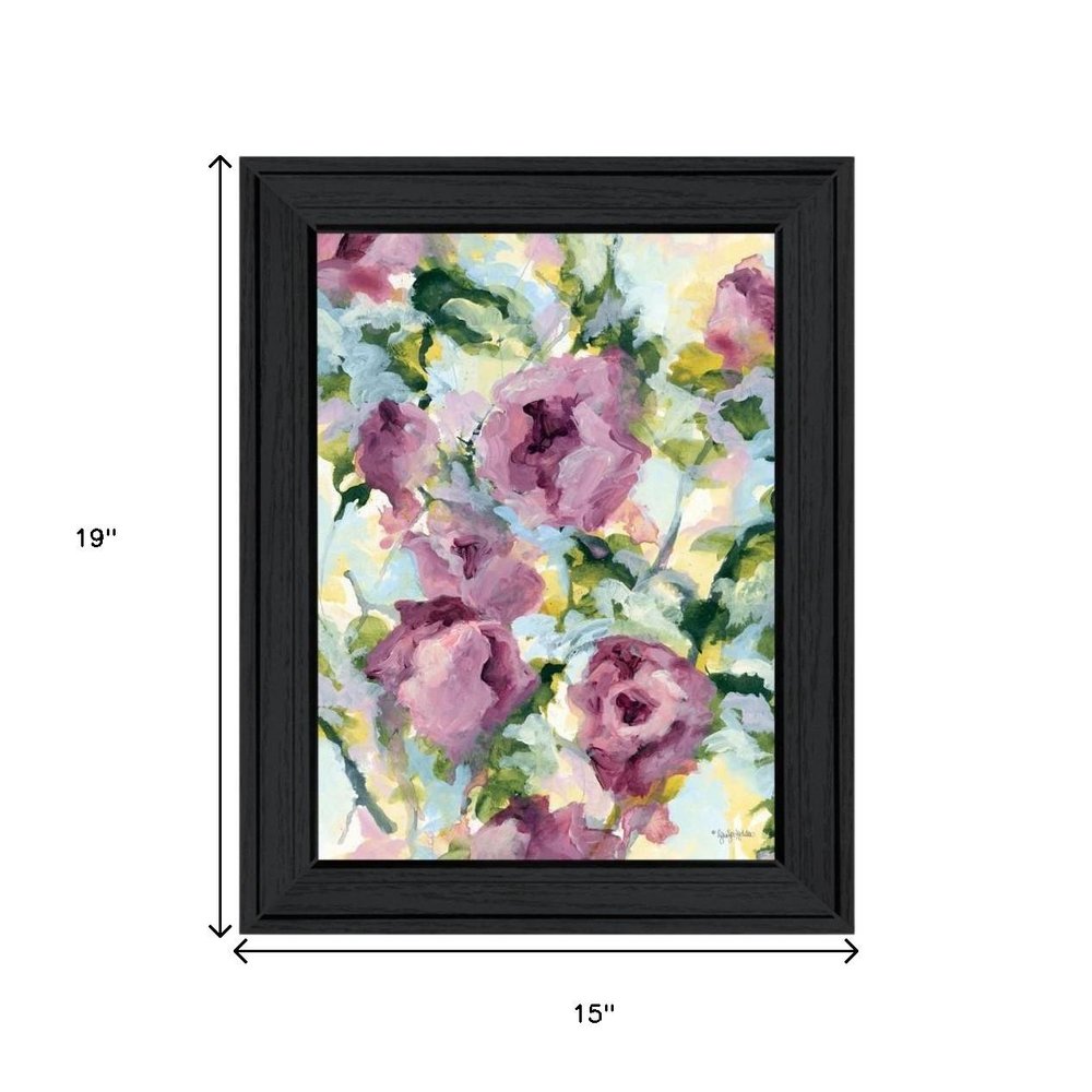 Set Of Two Abstract Florals Black Framed Wall Art — view 6