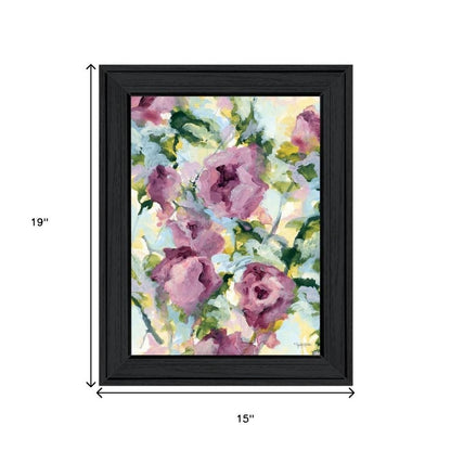 Set Of Two Abstract Florals Black Framed Wall Art HomeRoots