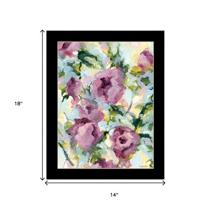 Set Of Two Abstract Florals Black Framed Wall Art HomeRoots