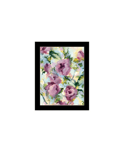 Set Of Two Abstract Florals Black Framed Wall Art HomeRoots