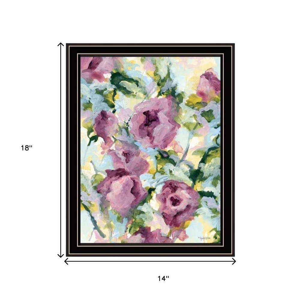 Set Of Two Abstract Florals Black Framed Wall Art — view 6